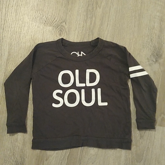 Chasor size 4 boys long sleeved graphic tee shirt fall winter stripes old soul - Picture 7 of 8